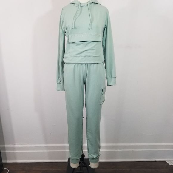 bebe | Tops | Bebe Pastel Green Jogger 